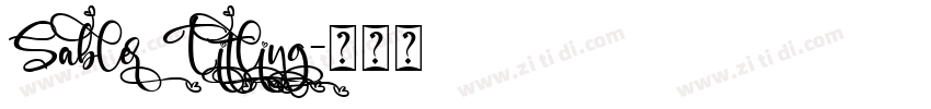 Sabler Titling字体转换